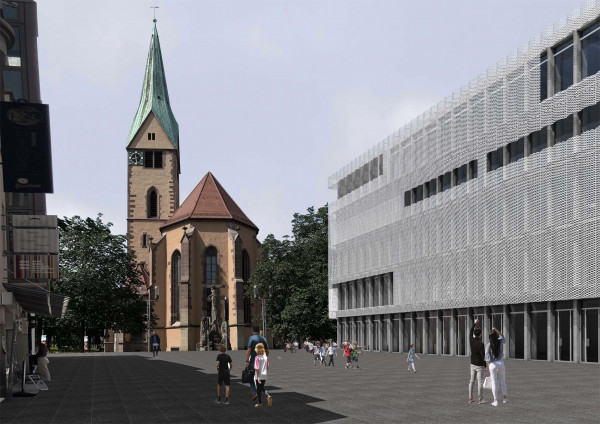 Perspektive ZFM/HFM Stuttgart - Entwurf Inga Wunderlich, Constantin Kaffenberger